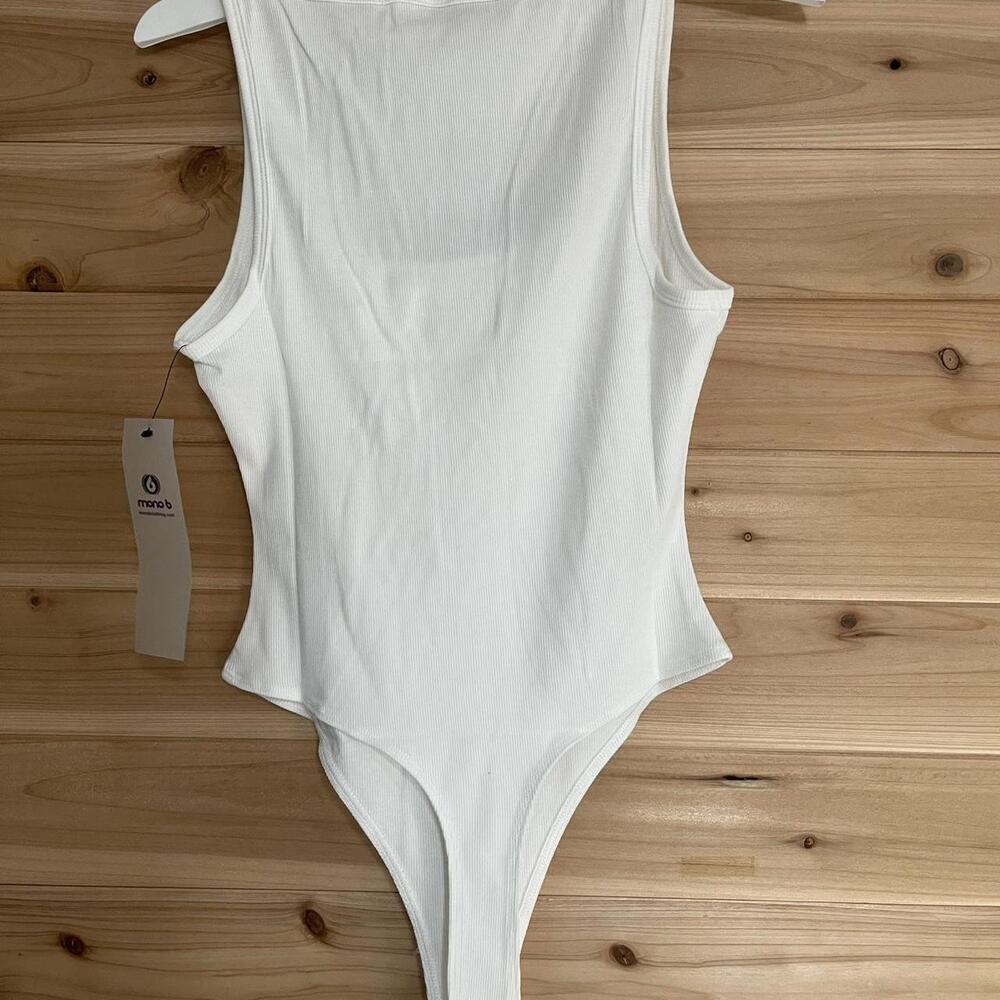 White Mono B Bodysuit Bodysuit - Picture 5 of 5